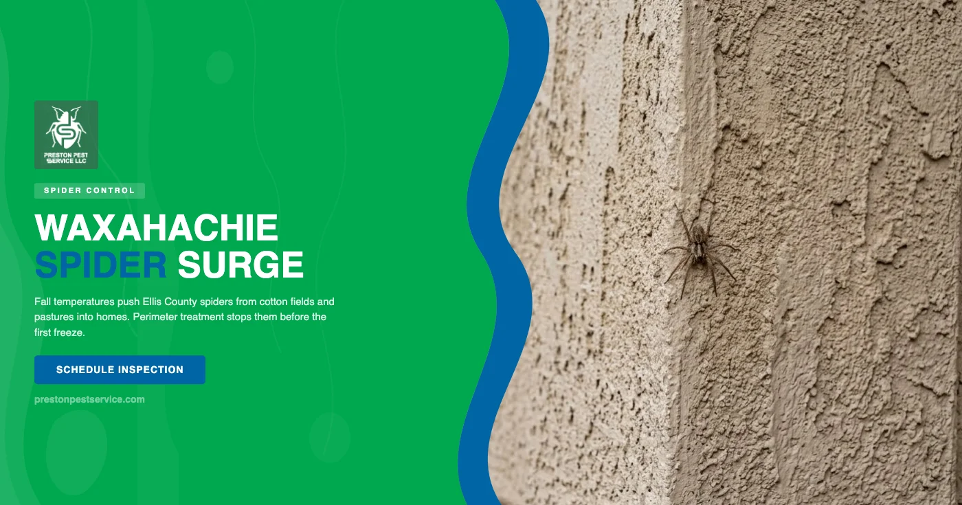 Why Waxahachie, TX Homeowners Face a Surge in Fall Spider Activity